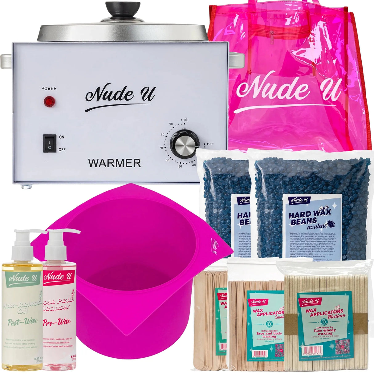 NudeU Advanced Hard Wax Kit