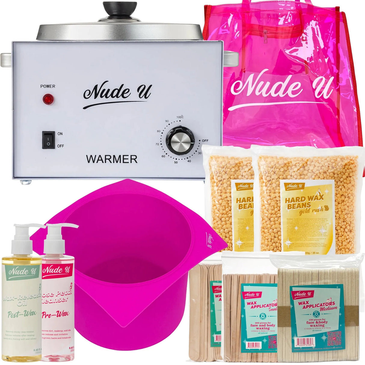 NudeU Advanced Hard Wax Kit