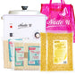 NudeU Advanced Hard Wax Kit – Gold Rush with wax warmer, applicators, and hard wax beans for professional hair removal.