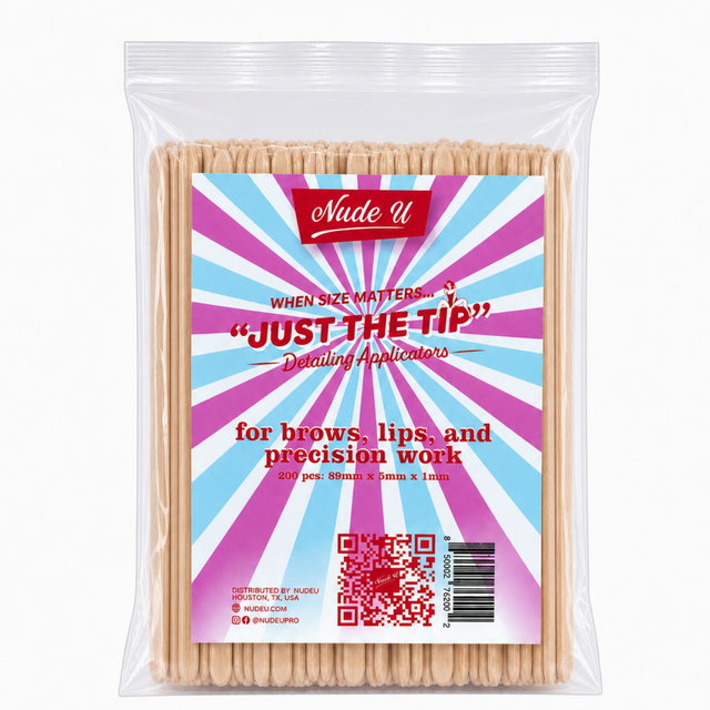 Main image of the 200-count NudeU "Just The Tip" Mini Detailing Wax Applicators