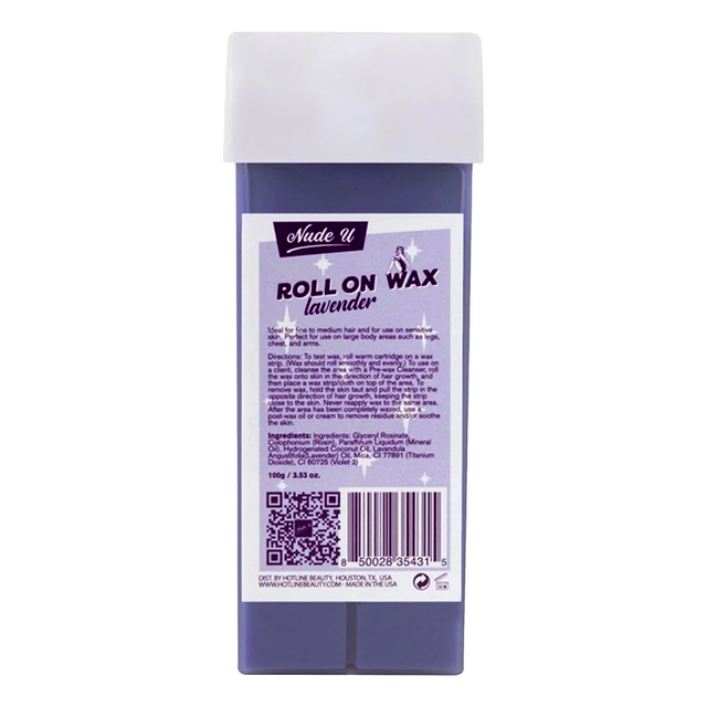 Main image of the NudeU Lavender Roll-On Depilatory Wax Cartridge