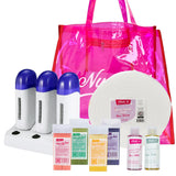 Main image of the NudeU Prepare To Be Bare Roll-On Wax Kit. 