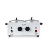 Main image of the NudeU Professional Double Pot Wax Warmer. 