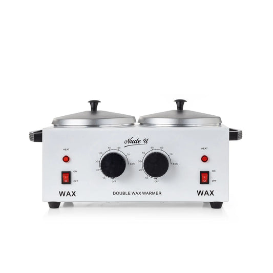 Main image of the NudeU Professional Double Pot Wax Warmer. 