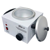 Side view of the 500-gram NudeU Professional Wax Warmer