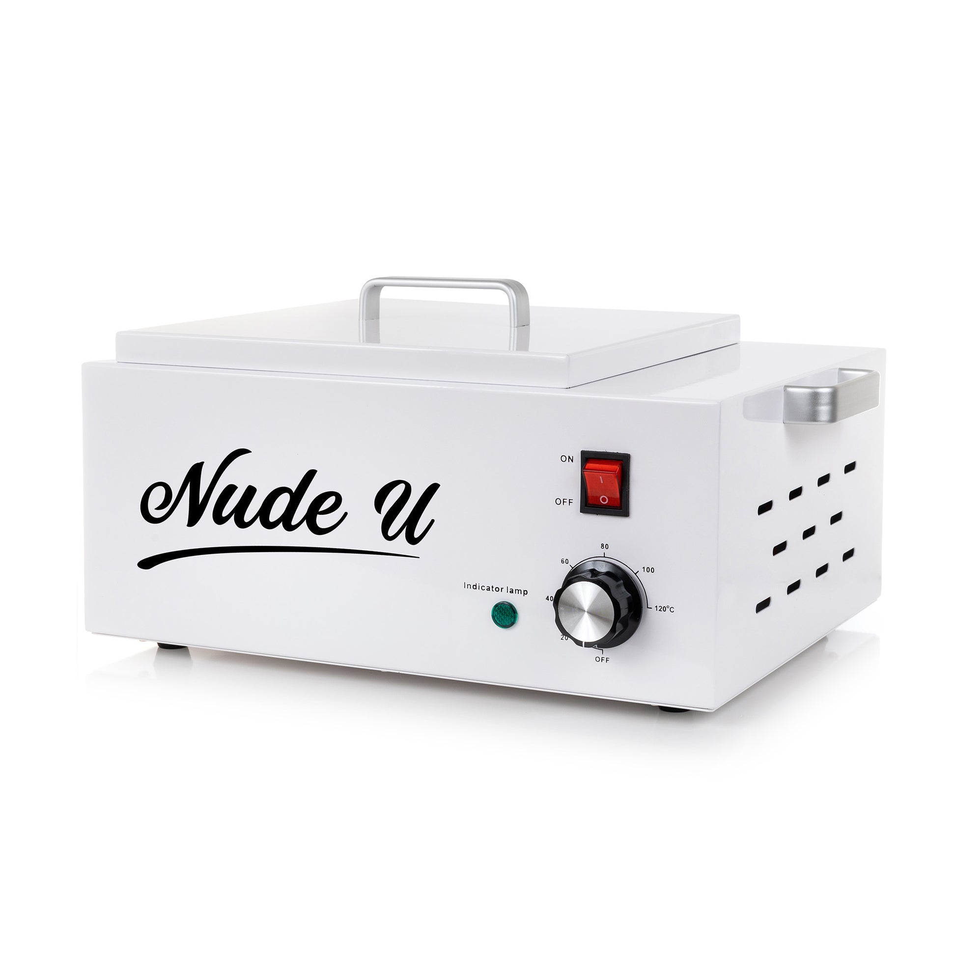 Other side of the NudeU Professional XXL Wax Warmer. 
