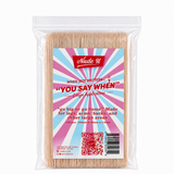 Main image of the 100-count NudeU "You Say When" Large Wax Applicators