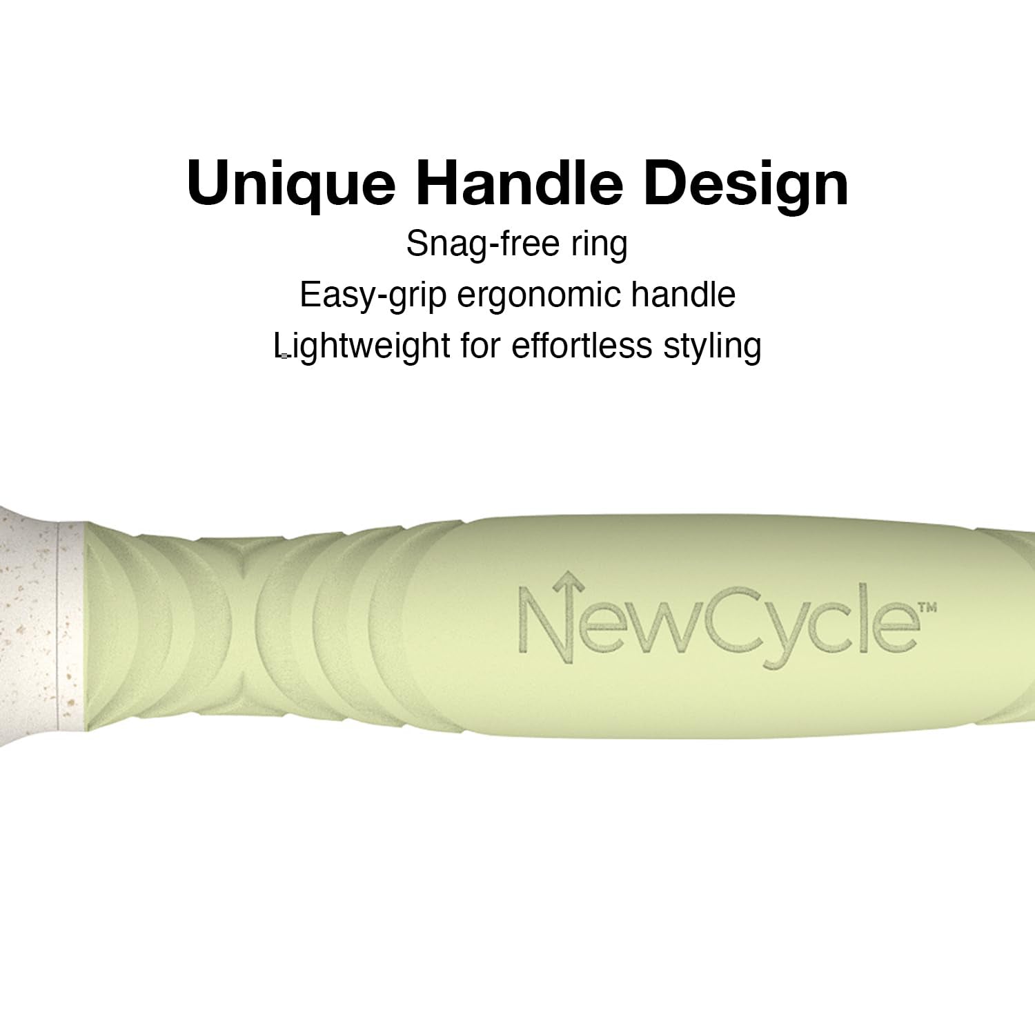 The large paddle brush from Olivia Garden has an ergonomic handle. 