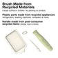 The Large Paddle brush from Olivia Garden is made from recycled materials.