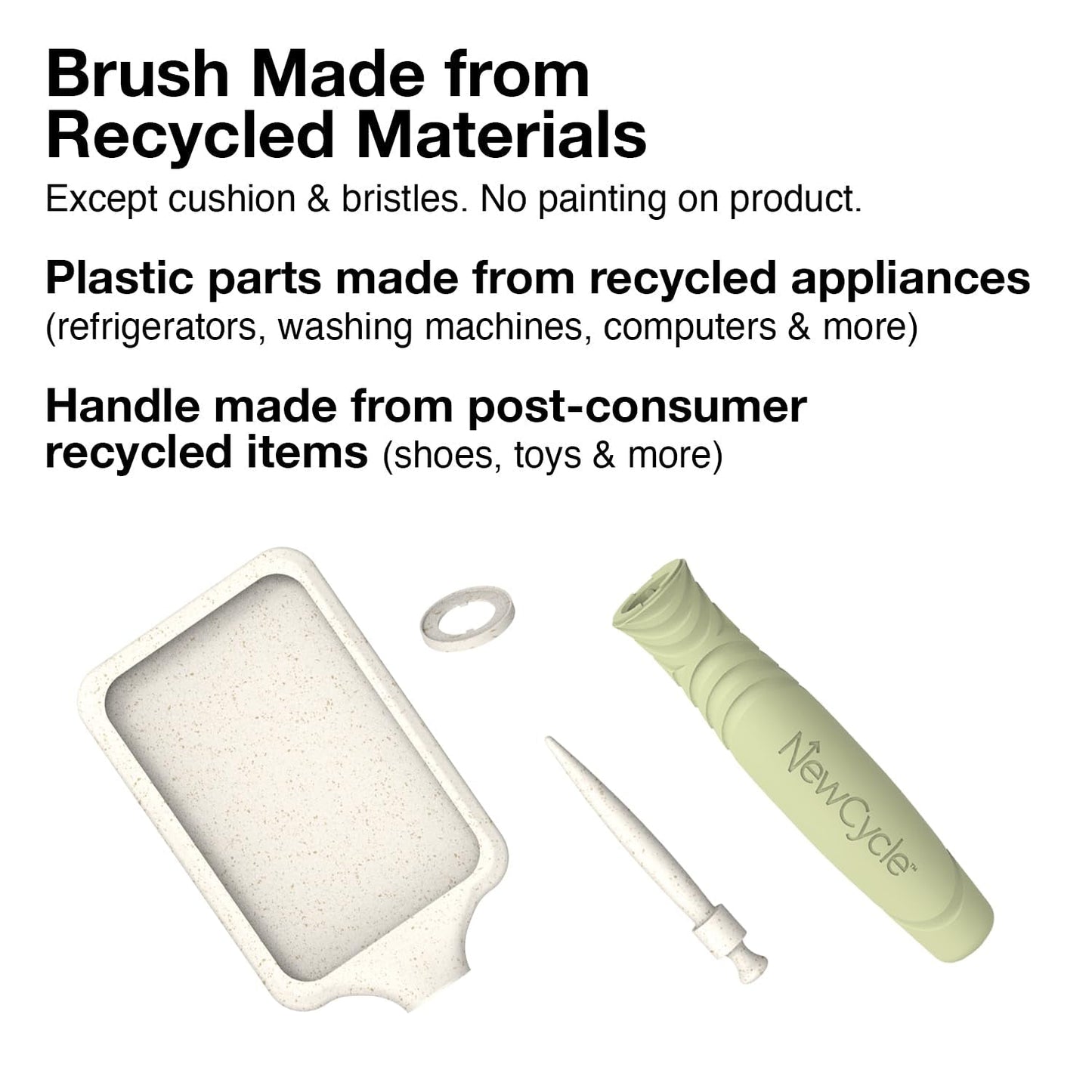 The Large Paddle brush from Olivia Garden is made from recycled materials.