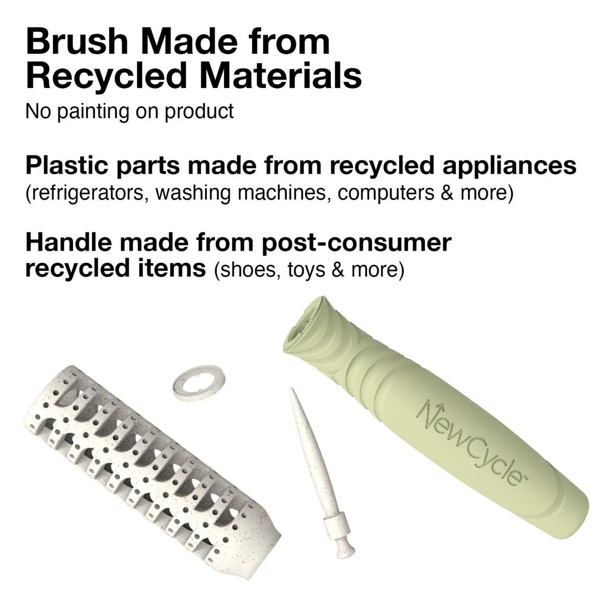 The Olivia Garden Round Smoothing Brush is made from recycled materials. 