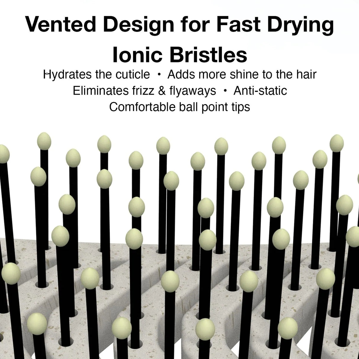 The image shows the benefits of the vented design. 