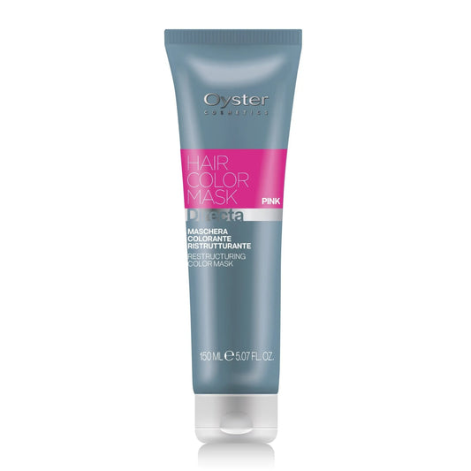 Main image of the 150 milliliter bottle of Oyster Directa Crazy Pink Restructuring Color Mask. 