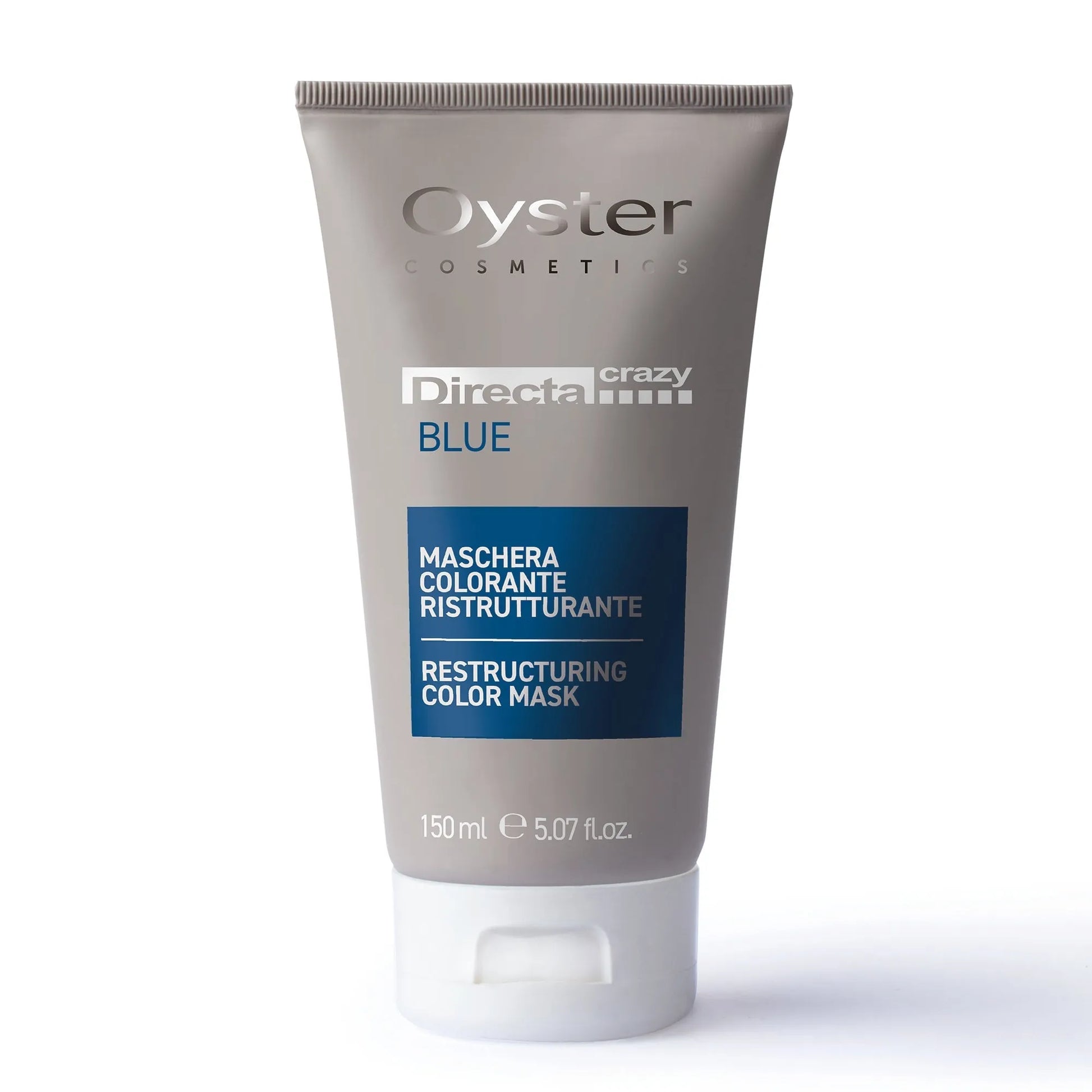 Vibrant blue shade of Oyster Directa Crazy hair color, offering a bold, temporary hue for creative and eye-catching salon color transformations.