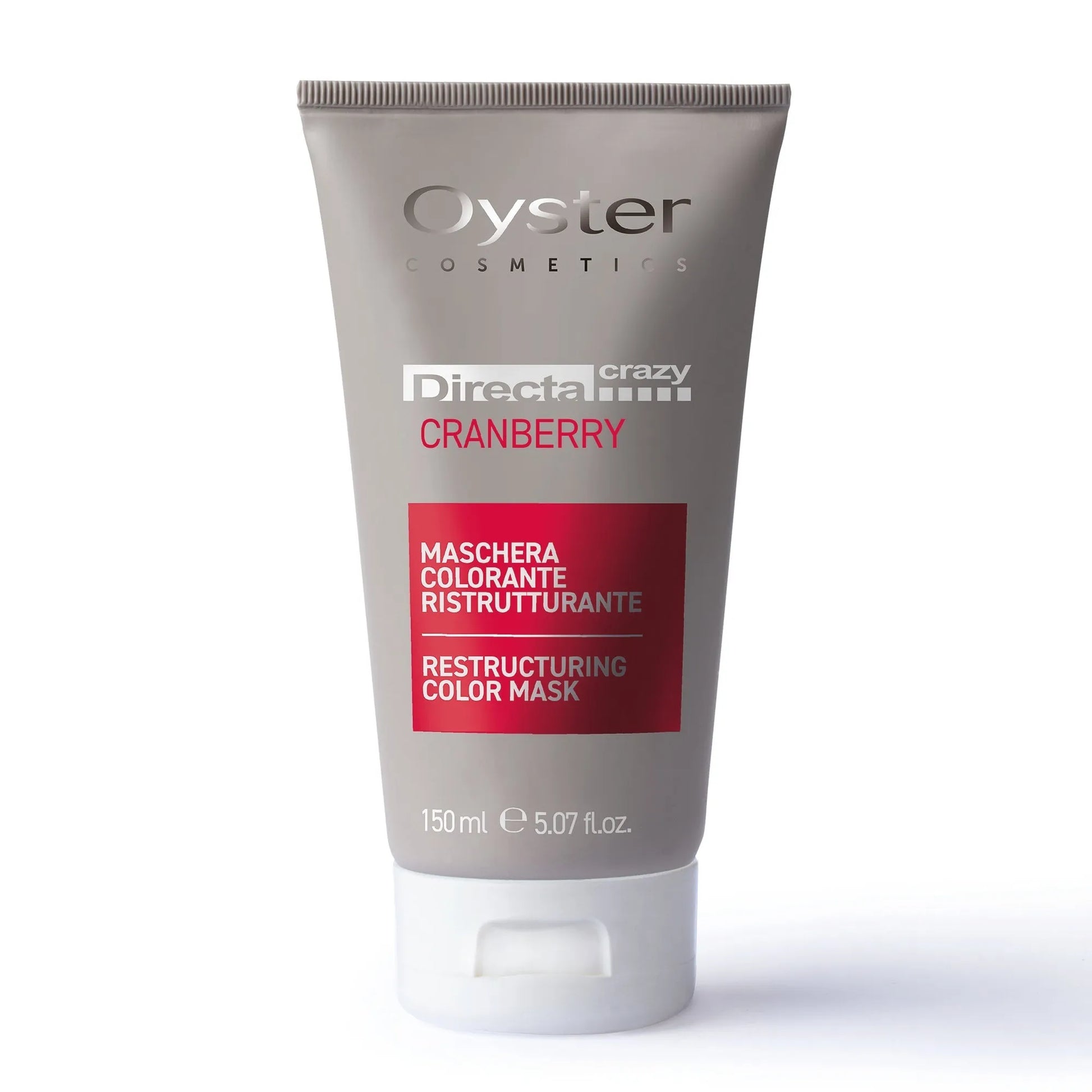 Vibrant cranberry shade of Oyster Directa Crazy hair color, offering a bold, temporary hue for creative and eye-catching salon color transformations.