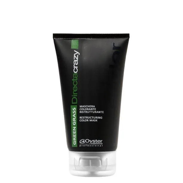 Vibrant green grass shade of Oyster Directa Crazy hair color, offering a bold, temporary hue for creative and eye-catching salon color transformations.