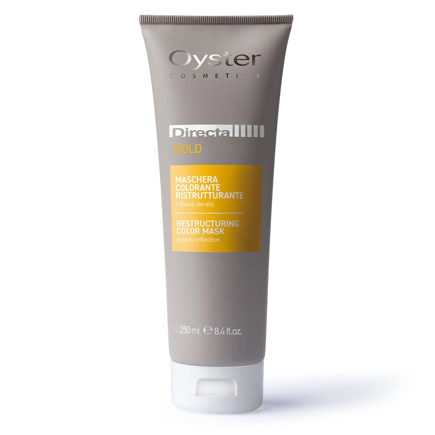 Gold shade of Oyster Directa hair color, offering a bold and vibrant semi-permanent color for creative salon transformations.