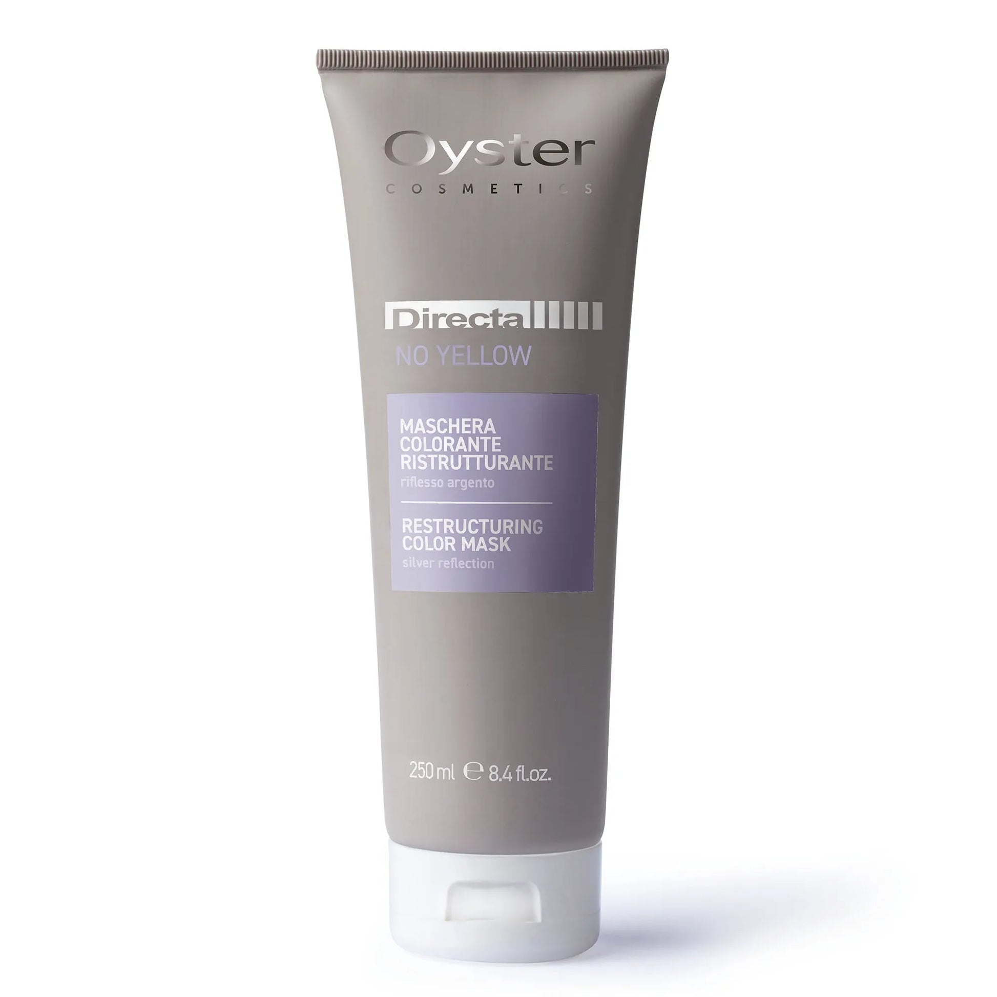 No yellow shade of Oyster Directa hair color, offering a bold and vibrant semi-permanent color for creative salon transformations.