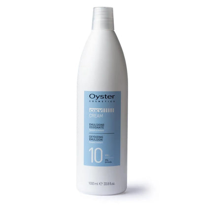 Main image of Oyster Oxy Cream Developer 10 Vol. 3% Peroxide Oxidizing Emulsion 1000-milliliter bottle.