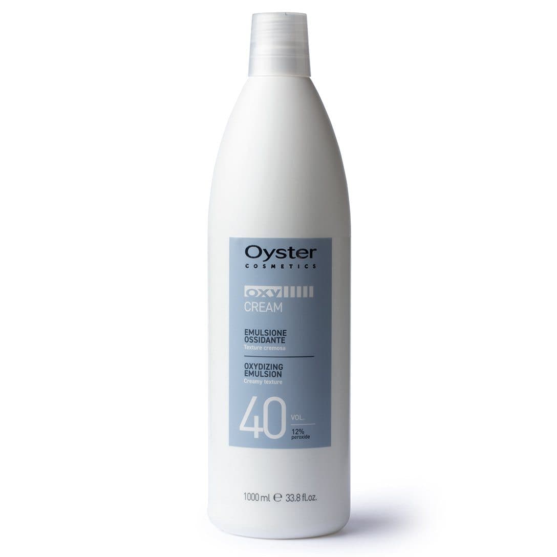 Main image of the Oyster Oxy Cream Developer 40 Vol. 12% Peroxide Oxidizing Emulsion 1000-milliliter bottle.