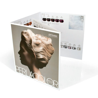 Main image of the printed Perlacolor Color Swatch Book. 