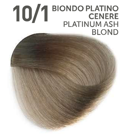 Perlacolor No Ammonia 10/1 Platinum Ash Blond Professional Hair Color 100 ml - permanent hair dye for salon use.