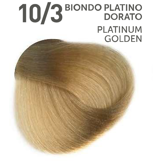Perlacolor No Ammonia 10/3 Platinum Golden Professional Hair Color 100 ml - permanent hair dye for salon use.