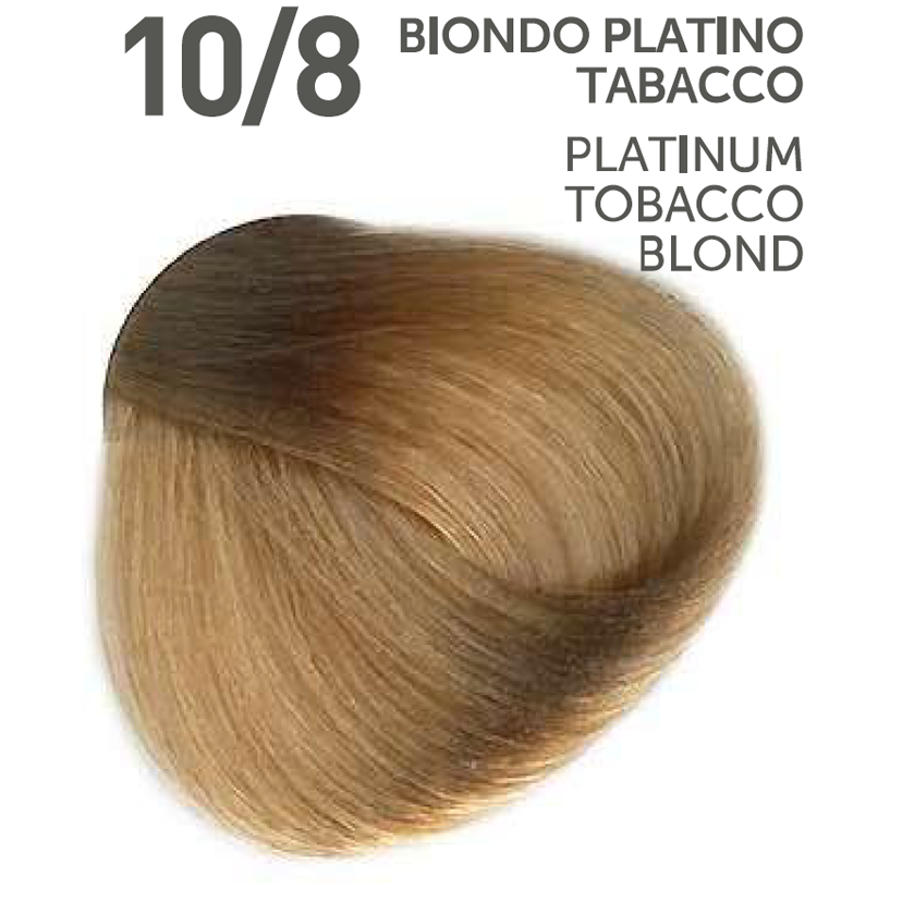 Perlacolor No Ammonia 10/8 Platinum Tobacco Blond Professional Hair Color 100 ml - permanent hair dye for salon use.