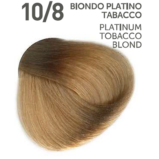 Perlacolor No Ammonia 10/8 Platinum Tobacco Blond Professional Hair Color 100 ml - permanent hair dye for salon use.
