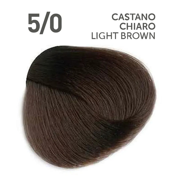 Main image of the Perlacolor No Ammonia 5/0 Light Brown Permanent Color - 100 mL sold exclusively at Salon and Spa Wholesaler