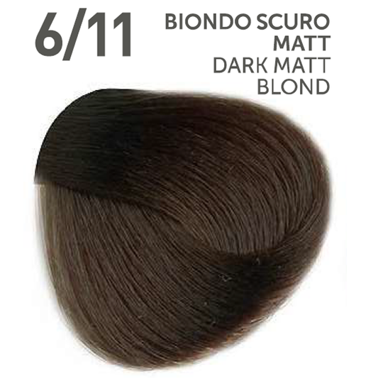 Perlacolor No Ammonia 6/11 Dark Matt Blond Professional Hair Color 100 ml - permanent hair dye for salon use.