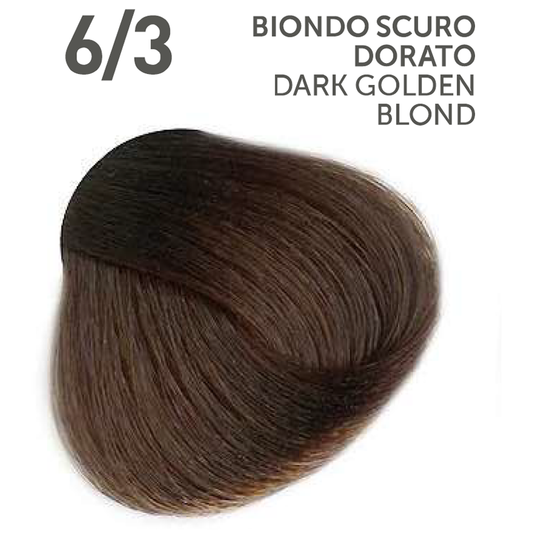 Perlacolor No Ammonia 6/3 Dark Golden Blond Professional Hair Color 100 ml - permanent hair dye for salon use.