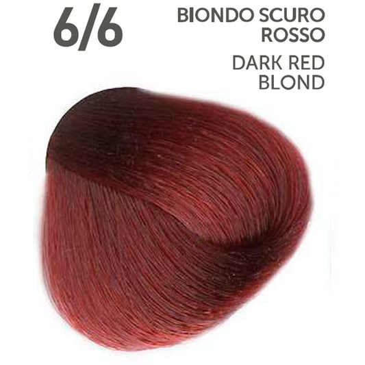 Perlacolor No Ammonia 6/6 Dark Red Blond Professional Hair Color 100 ml - permanent hair dye for salon use.