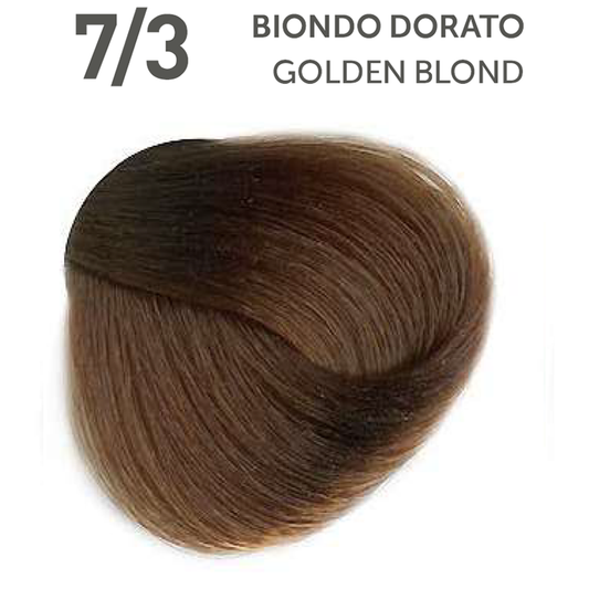 Perlacolor No Ammonia 7/3 Golden Blond Professional Hair Color 100 ml - permanent hair dye for salon use.