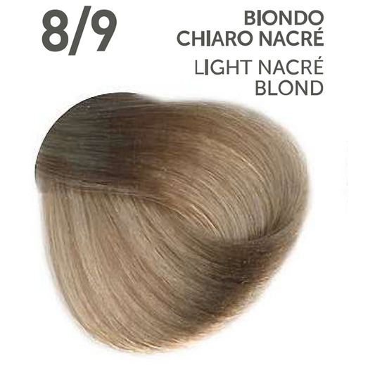 Perlacolor No Ammonia 8/9 Light Nacre Blond Professional Hair Color 100 ml - permanent hair dye for salon use.