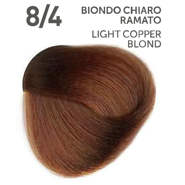 Main image of the Perlacolor No Ammonia 8/4 Light Copper Blond Permanent Color - 100 mL sold exclusively at Salon and Spa Wholesaler