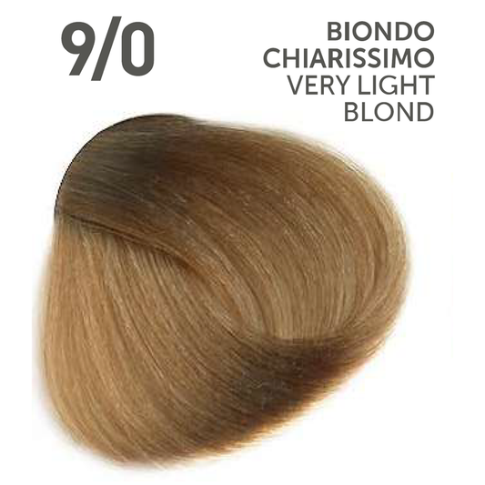 Perlacolor No Ammonia 9/0 Very Light Blond Professional Hair Color 100 ml - permanent hair dye for salon use.
