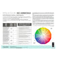 Back cover of the Perlacolor No Ammonia Color Chart book.