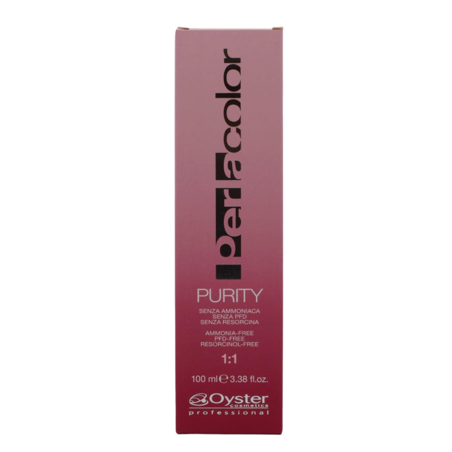 Box of Perlacolor Purity 4/0 in chestnut - timeless tone that's gentle on the scalp.