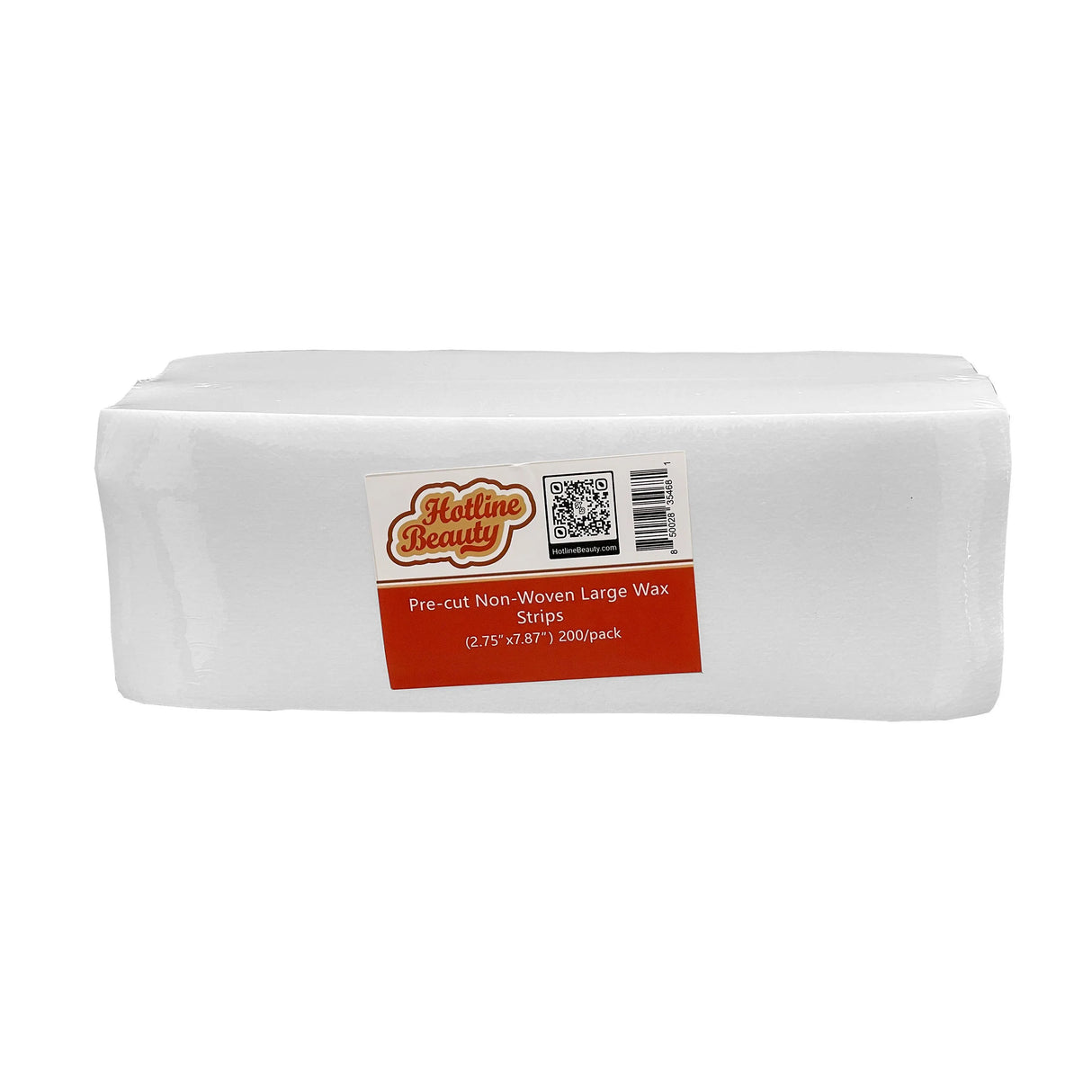 Pre-Cut Non-Woven Large Wax Strips - 200 Pack of durable 2.75" x 7.87" strips for smooth, efficient removal