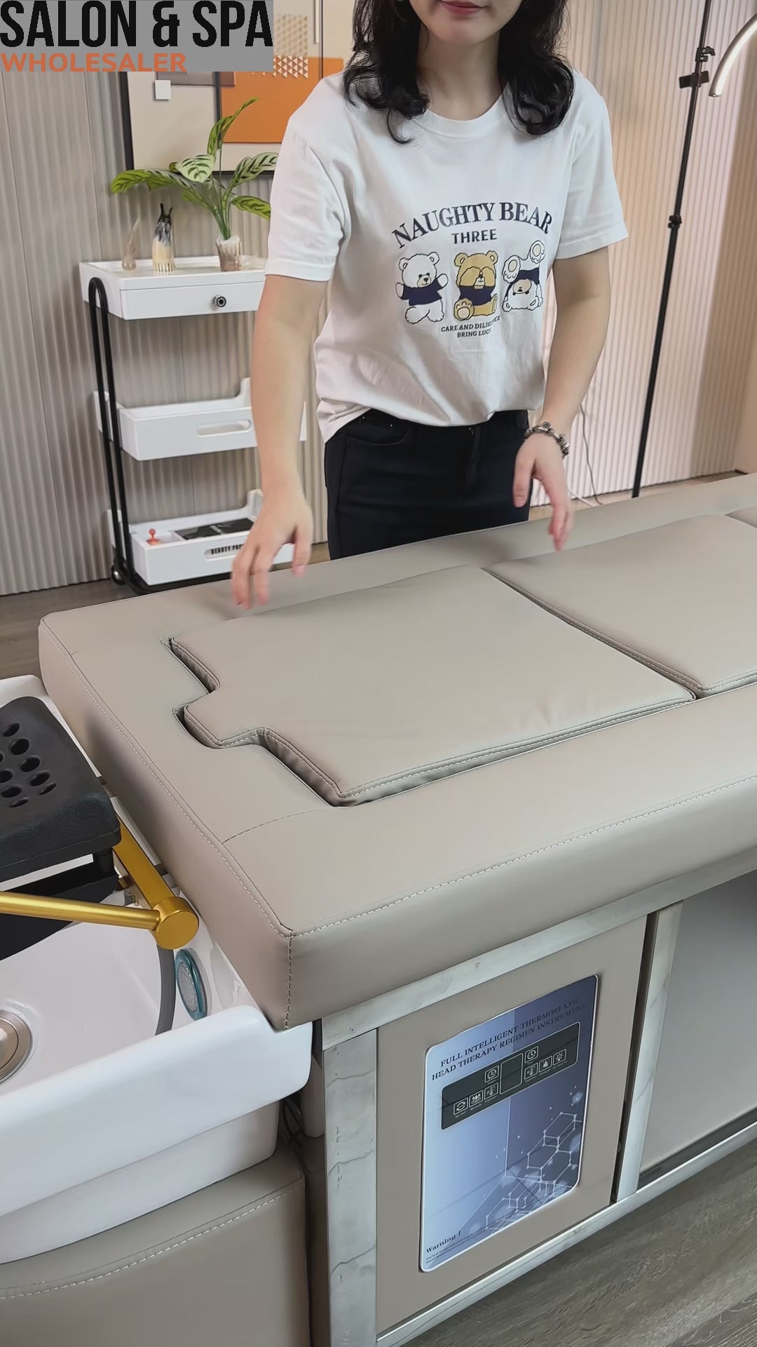 611-2 Japanese Head Spa Massage Bed | Salon and Spa Wholesaler