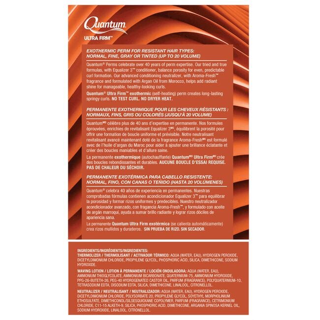 Quantum Ultra Firm Exothermic Perm | Normal, Resistant, or Tinted Hair| ZOTOS Hair Permanents & Straighteners ZOTOS 