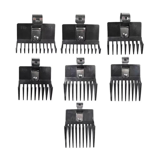 Main image of the 7-piece set of Scalpmaster Clipper Guides.