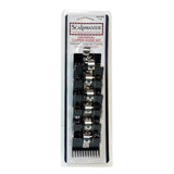 image of the packaging for the 7-piece Scalpmaster Clipper Guide Set