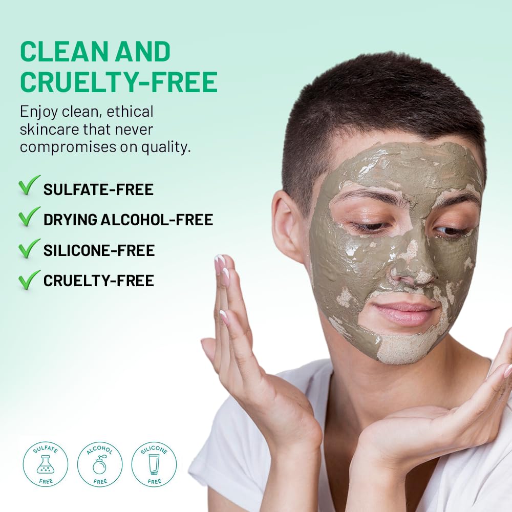 Images shows features of the Skin Spa Daily Facial Mud Mask