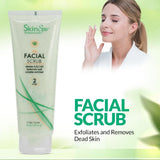 Image showing the features of the Skin Spa Daily Facial Scrub