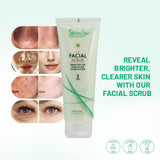 Image showing the features of the Skin Spa Daily Facial Scrub