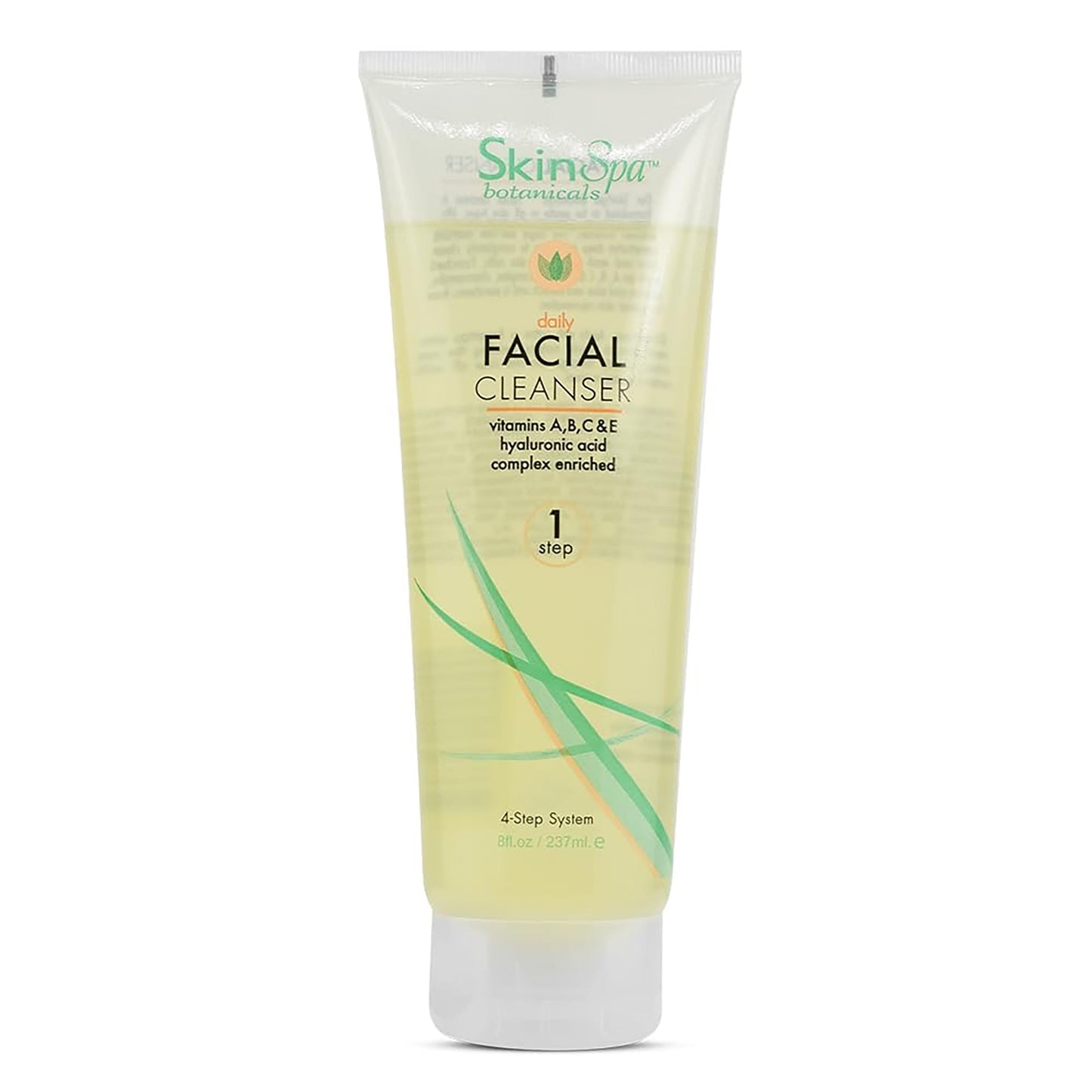 Image of the 8 fluid ounce bottle of Skin Spa Daily Facial Cleanser. 