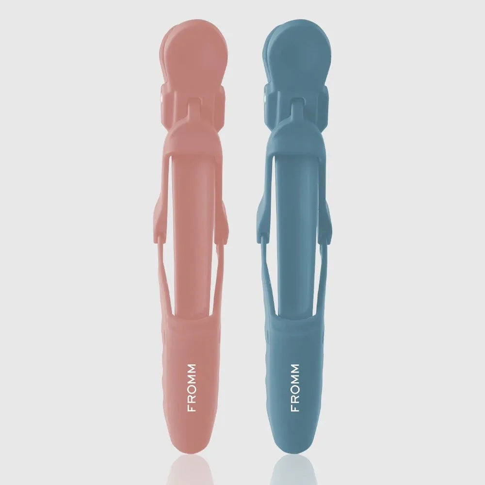 Soft Matte Gator Clips | 4 PACK | FROMM HAIR COLORING ACCESSORIES FROMM Pink/Blue (F5013) 