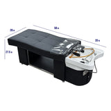 Image showcasing the dimensions of the SSW 1292 Head Spa Massage Bed. 